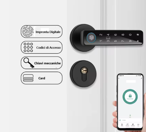 Serratura MyDoorLock con maniglia digitale